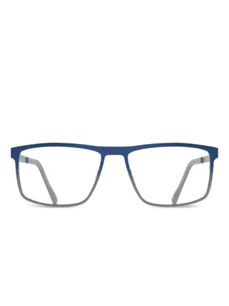 Blackfin Kingston bril met rechthoekig montuur - Blauw