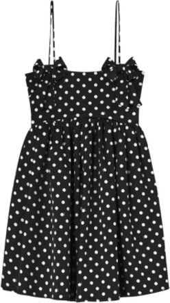 Ganni Skirts - Dames - Korte kleedjes - Zwart - S - Satijn - Kleedjes