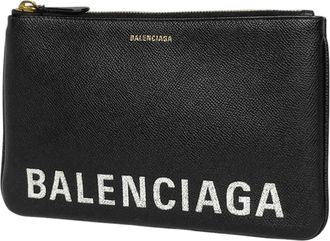 Balenciaga Black Leather Pouch (Pre-Owned)