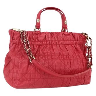 Dior Pre-owned Handbags, female, Red, Size: ONE SIZE Pre-owned Vintage Hand Bag