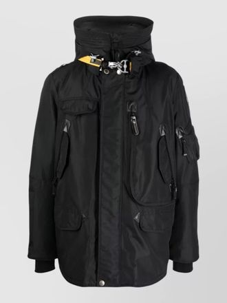 Parajumpers hooded coat adjustable cuffs multiple pockets