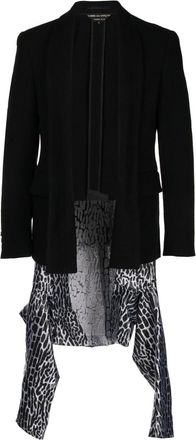 Comme Des Gar&ccedil;ons asymmetric-hem wool blazer - men - Wool - L - Black