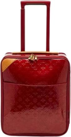 Louis Vuitton Pre-owned Weekend Bags, female, Red, Size: ONE SIZE Pre-owned Pegase 45