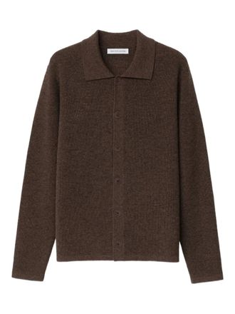 Iris Von Arnim Winston ribbed cardigan - men - Cashmere - M - Brown