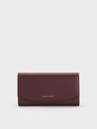 Charles & Keith Briony Curved Flap Long Wallet