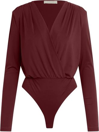 Favorite Daughter Womens Slinky Date Blouse In Vino
