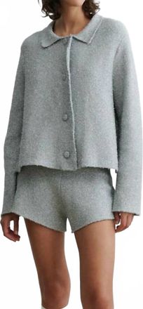 Rachel Comey Kohn Long Sleeve Boxy Relaxed Fit Jacket In Silver