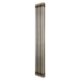 MonsterShop Traditional 3 Column Radiator - 1800 x 290mm - Raw Metal in Silver