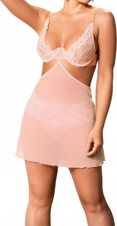 Mapalé 2-In-1 Babydoll Set In Rose