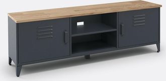 La Redoute Interieurs TV-meubel, staal en massief eiken, Hiba