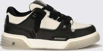 Represent Sneakers bicolore Studio in pelle di vitello con logo a contrasto