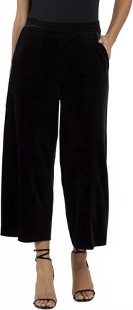 Jude Connally Lolly Stretch Velvet Pant In Black
