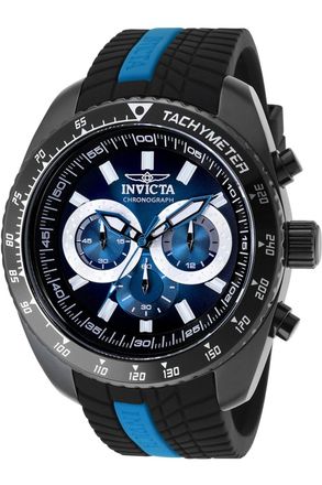Invicta S1 Rally 36305 Herenhorloge - Quartz Uurwerk - Roestvrij Staal met Blauwe Wijzerplaat - 48 mm