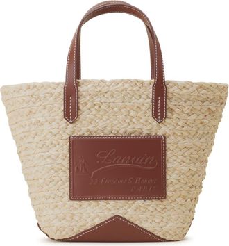Lanvin Catch By Lanvin Small Basket Bag in Beige at Nordstrom
