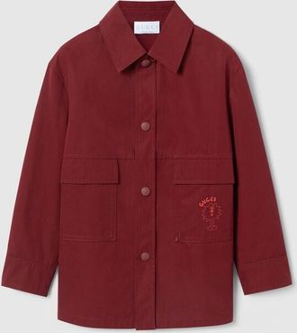 Gucci Kids - Cotton Jacket, Size 10 years, Red, Ready-to-wear