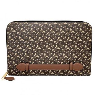 Burberry Pre-owned Canvas clutches - Heren - Pre-owned - Bruin - Maat: ONE Size