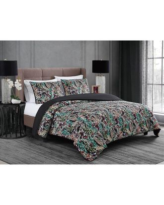 Badgley Mischka Cassat Floral Duvet Set