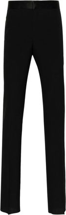 Givenchy straight-leg wool trousers - men - Wool/Silk/Polyester/Acetate/Viscose/Cotton - 48 - Black