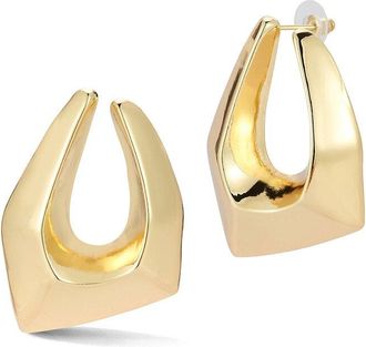 Glaze Jewelry Plated Sculptural Statement Drop Earrings