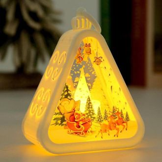 OEM Linterna Navide&ntilde;a, Linterna Navide&ntilde;a Decorativa, Vela Navide&ntilde;a Sin Llama, Linterna Navide&ntilde;a Vintage Con Luces Led Para Regalos Y Decoraciones Navide&ntilde;a