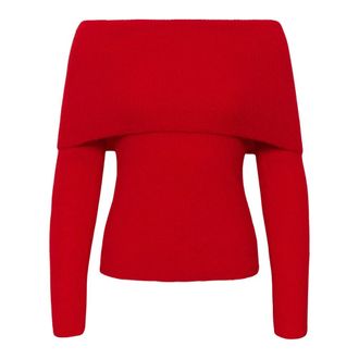 Part Two Jersey de cuello redondo - Knitwear - Mujer - Rojo - 2XL