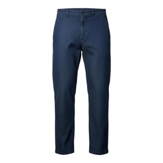 Aspesi Slim-fit Trousers, male, Blue, Size: 3XL Lyocell Linen Cotton Trousers
