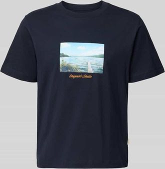 Jack & Jones Jack & Jones T-Shirt mit Rundhalsausschnitt Modell JORNORREBRO in Marine, Gr&ouml;&szlig;e XXL