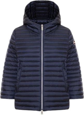 Colmar Ski Jackets, female, Blue, Size: XS Hooded Puffer Jacket