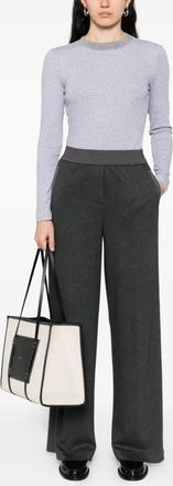 PESERICO Womens Elastic-Waistband Trousers Aw25 W