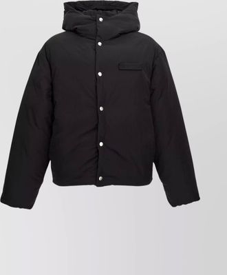 Jacquemus puffer jacket with hood and quilted sleeves