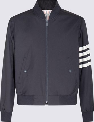 Thom Browne Sweaters Blue And Green-Uomo