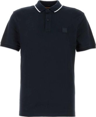 HUGO BOSS Tops, Heren, Blauw, S, Midnight Blue Polo Shirt