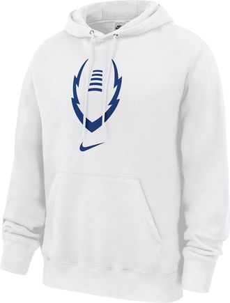 Nike Mens Club Football Pullover Fleece Hoodie in White | M31233P484NKFB-WHT
