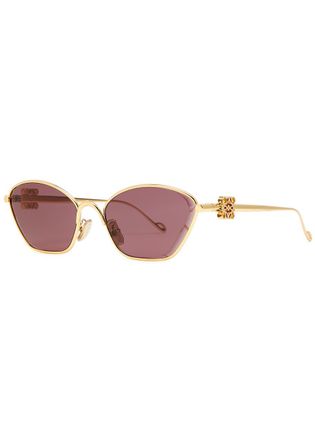 Loewe Cat-eye Sunglasses - Gold - One Size