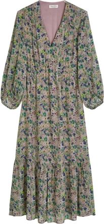 Marc O'Polo Maxi Jurken - Dames - Casual kleedjes - Veelkleurig - L - Kleedjes