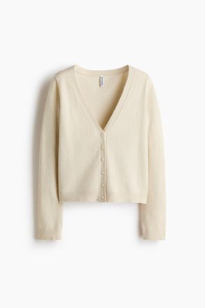 H&M Cardigan mit V-Ausschnitt - Beige