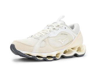 Mizuno Wave Prophecy Beta 2 Shoes Snow White/White : Mens 12 - Womens 13.5 Medium, Leather/Suede