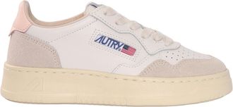 Autry Medalist Kids Low Kid Scamosciato/Four Wht/Crpink
