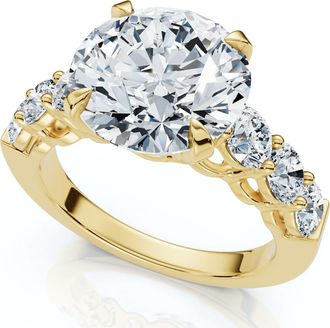 Pompeii3 Certified 5Ct Diamond Engagement Ring 14k Gold or Platinum Lab Grown