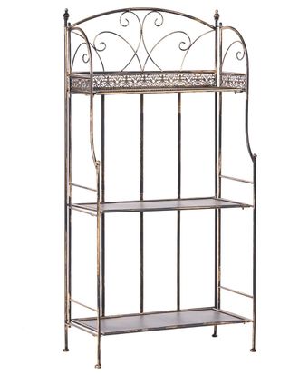 Beliani Estanter&iacute;a Metal 60 cm 30 cm Cobre