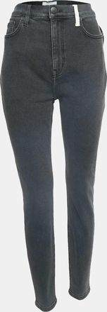 Current Elliott t Grey Denim The Ultra High Waist Skinny Jeans L Waist 32