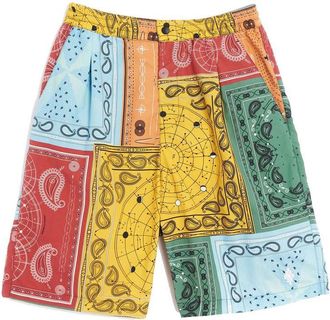Marcelo Burlon Bicolor Polyamide Mens Shorts