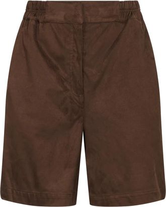 Urban Code Bt 20323-Pecan Shorts - Dames - Korte Broeken - Bruin - M - Polyester - Korte Broeken