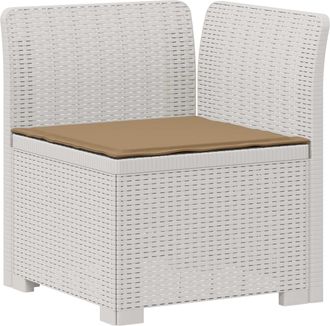 vidaXL Sill&oacute;n Individual De Jard&iacute;n Con Coj&iacute;n Apariencia De Ratan Pp Vidaxl
