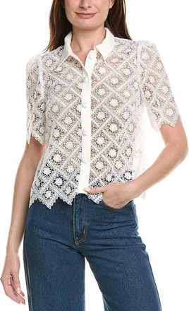 Milly Milly Addison Tile Lace Shirt