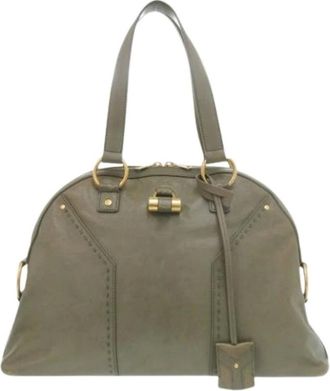 Saint Laurent Pre-owned Handbags, female, Green, Size: ONE SIZE Pre-owned Handbag
