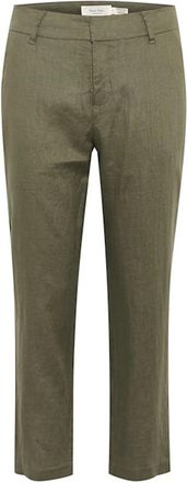 Part Two Elegante Linnen Broek - Dames - Slim Fit Broeken - Groen - XS - Linnen - Broeken