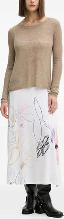 Desigual Abito midi a fiori (2 pezzi) - Bianco