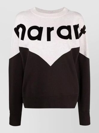 Isabel Marant two-tone crew neck long sleeve top