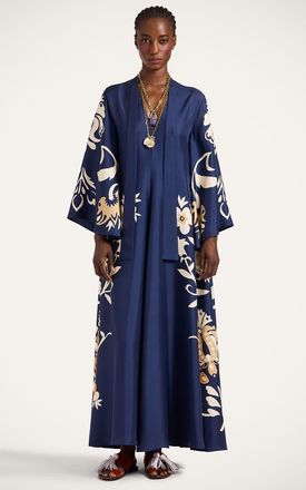 La DoubleJ Magnifico Dress in Selva Plac&eacute;e Blue at Nordstrom, Size 40 It
